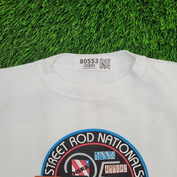 Vintage Hot Rod Sweatshirt Womens Large 21x23 Baggy Boxy - Picture 9 of 13